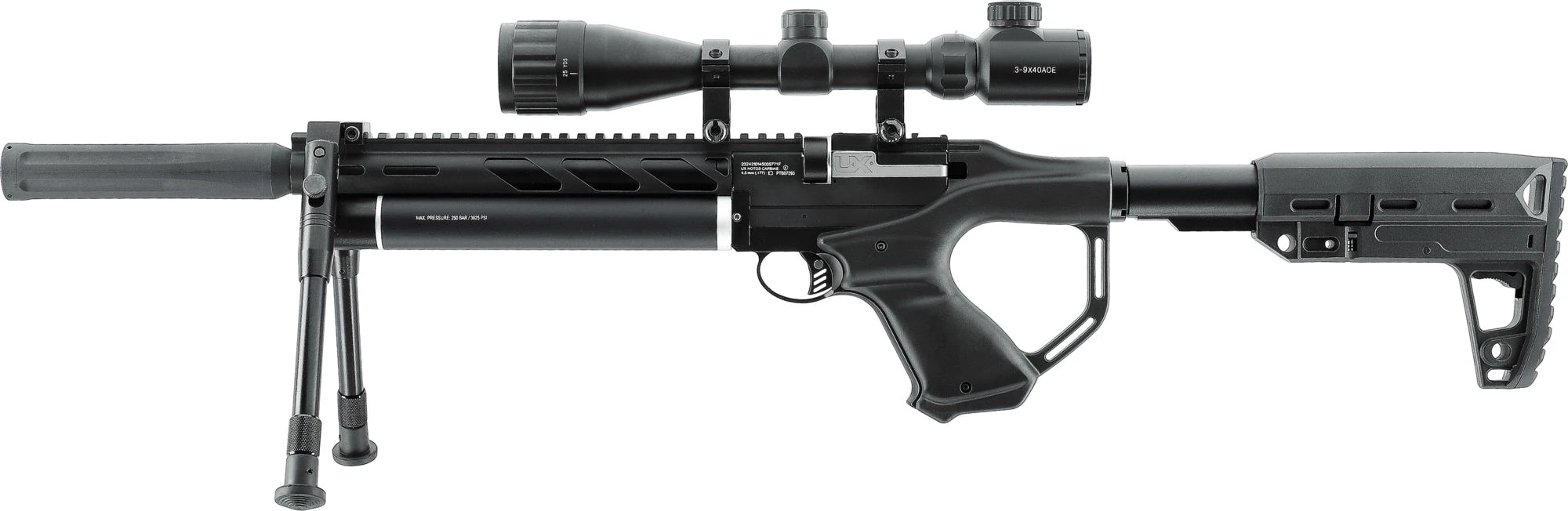 UX Notos Carbine Set cal. 4,5 mm (.177) Diabolo Pressluftgewehr 