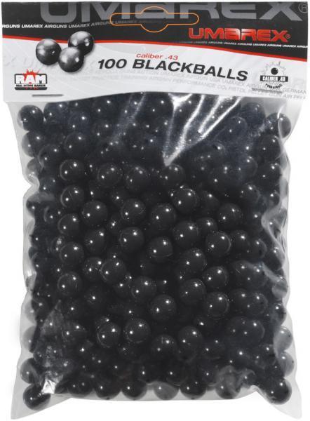 T4E Blackballs Rubberballs 100 Stück Kal. 43