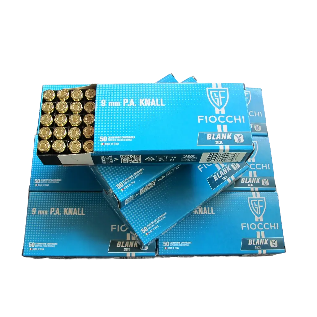 500 Fiocchi Platz-/Knallpatronen 9 mm P.A.K