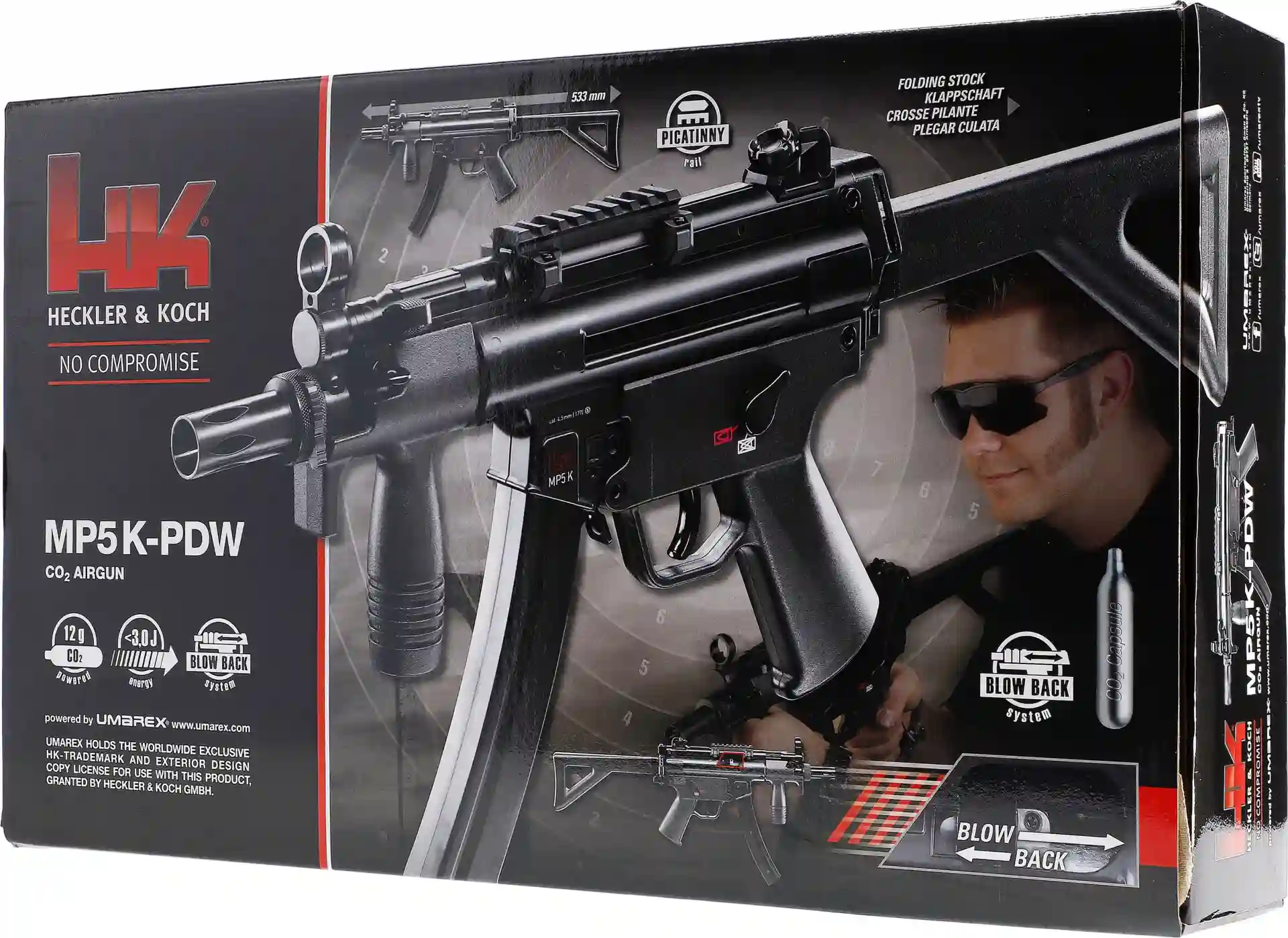 Heckler & Koch MP5 K-PDW CO2 Maschinenpistole 4,5 mm BB Blowback