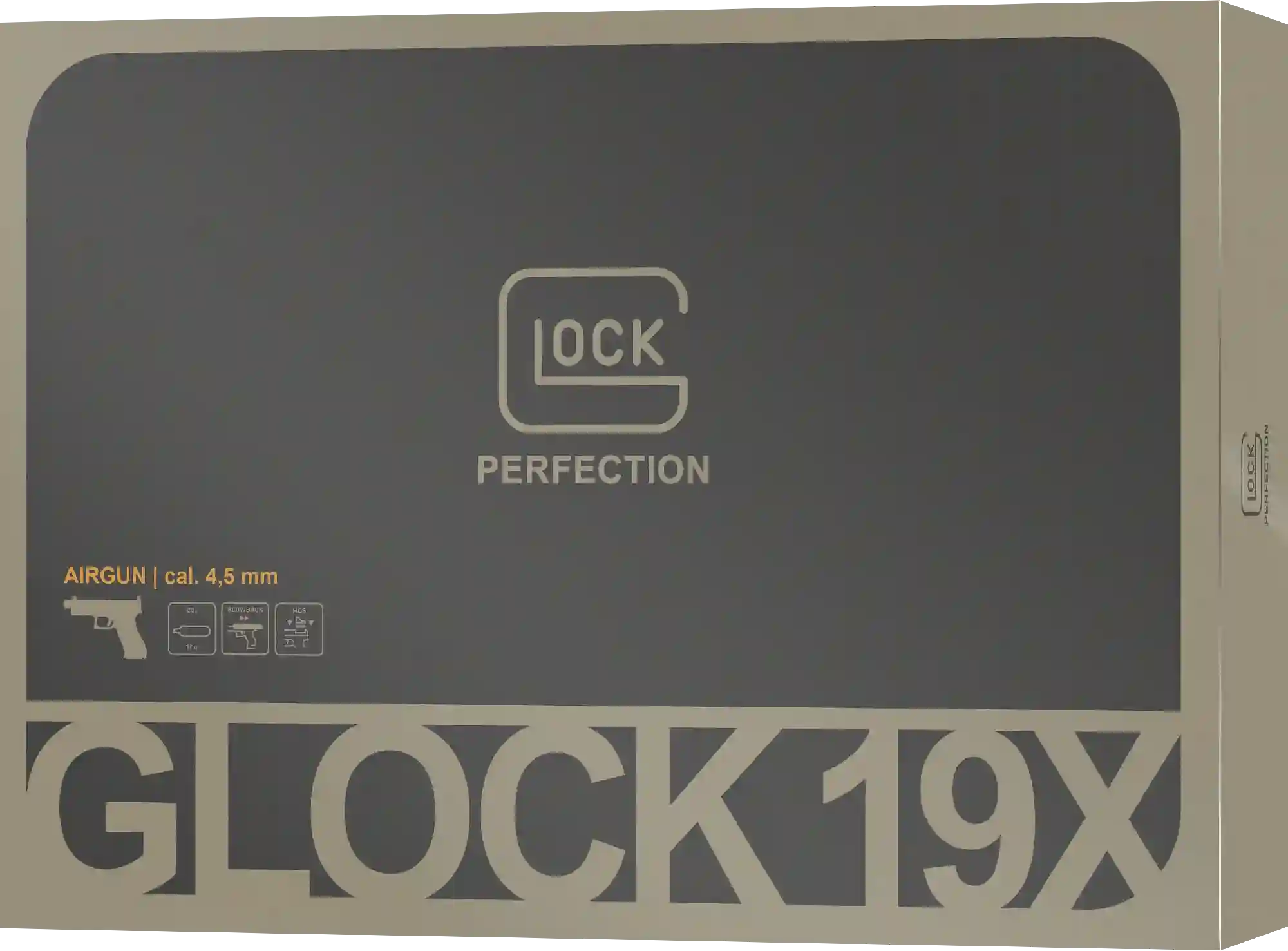 Glock 19X MOS CO2 Pistole in der Verpackung
