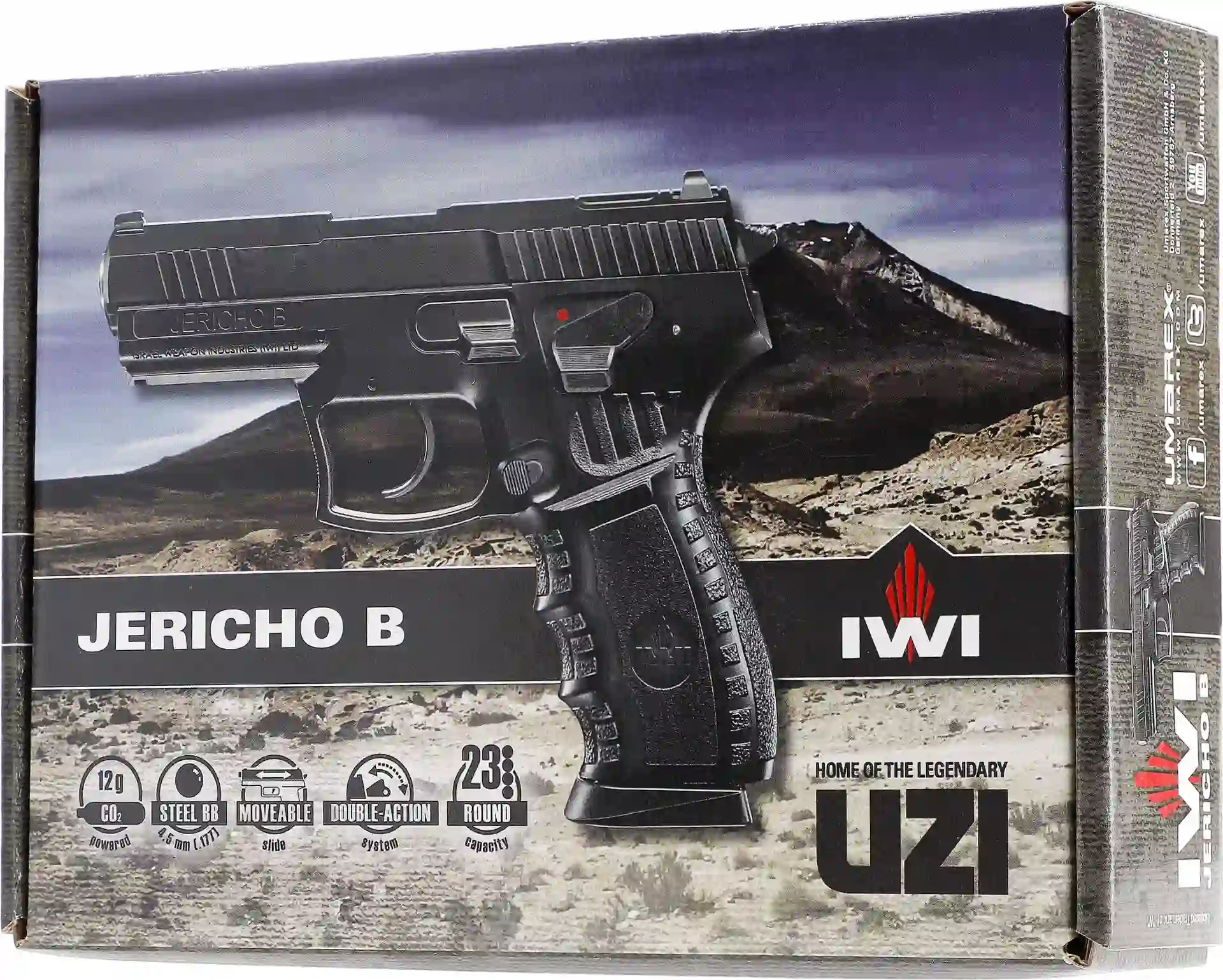 IWI Jericho B CO-2 Pistole Schwarz