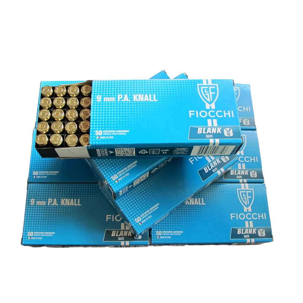 500 Fiocchi Platz-/Knallpatronen 9 mm P.A.K