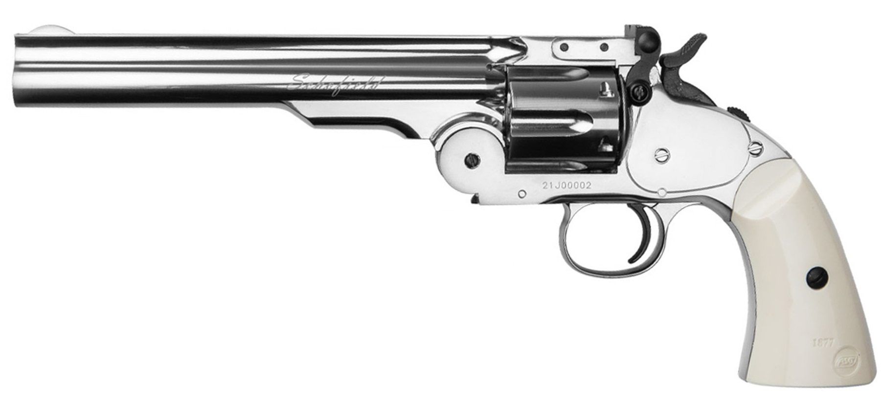 Schofield 6" CO2 Revolver Silver 4,5 mm