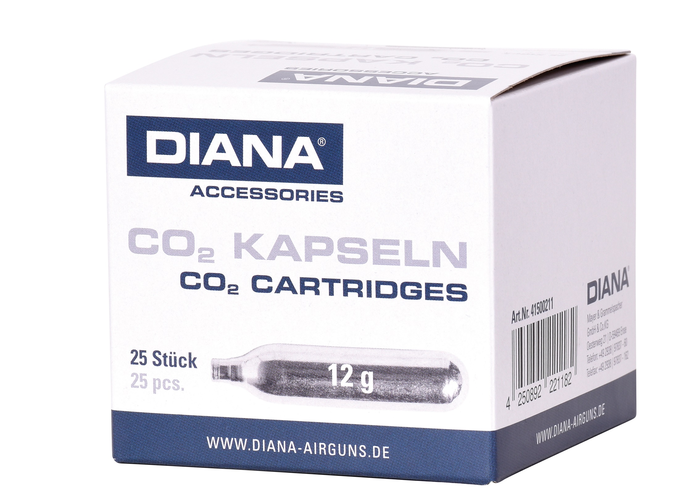 Diana CO2-Kapseln 12g 25er Packung