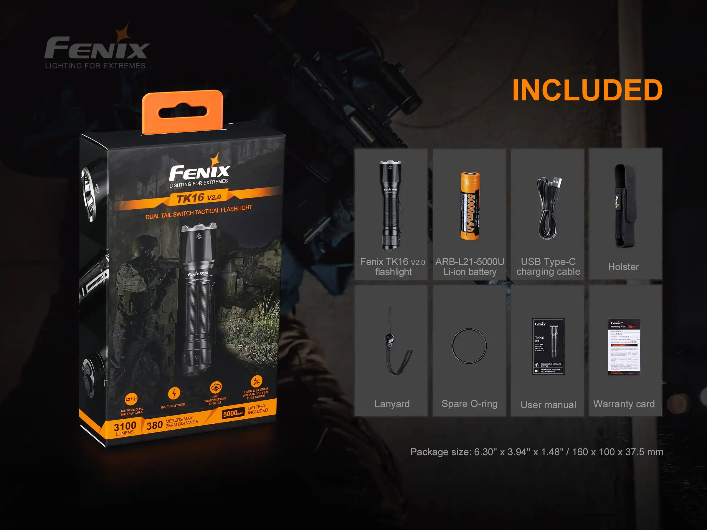 Fenix TK16 V2.0 LED Taschenlampe