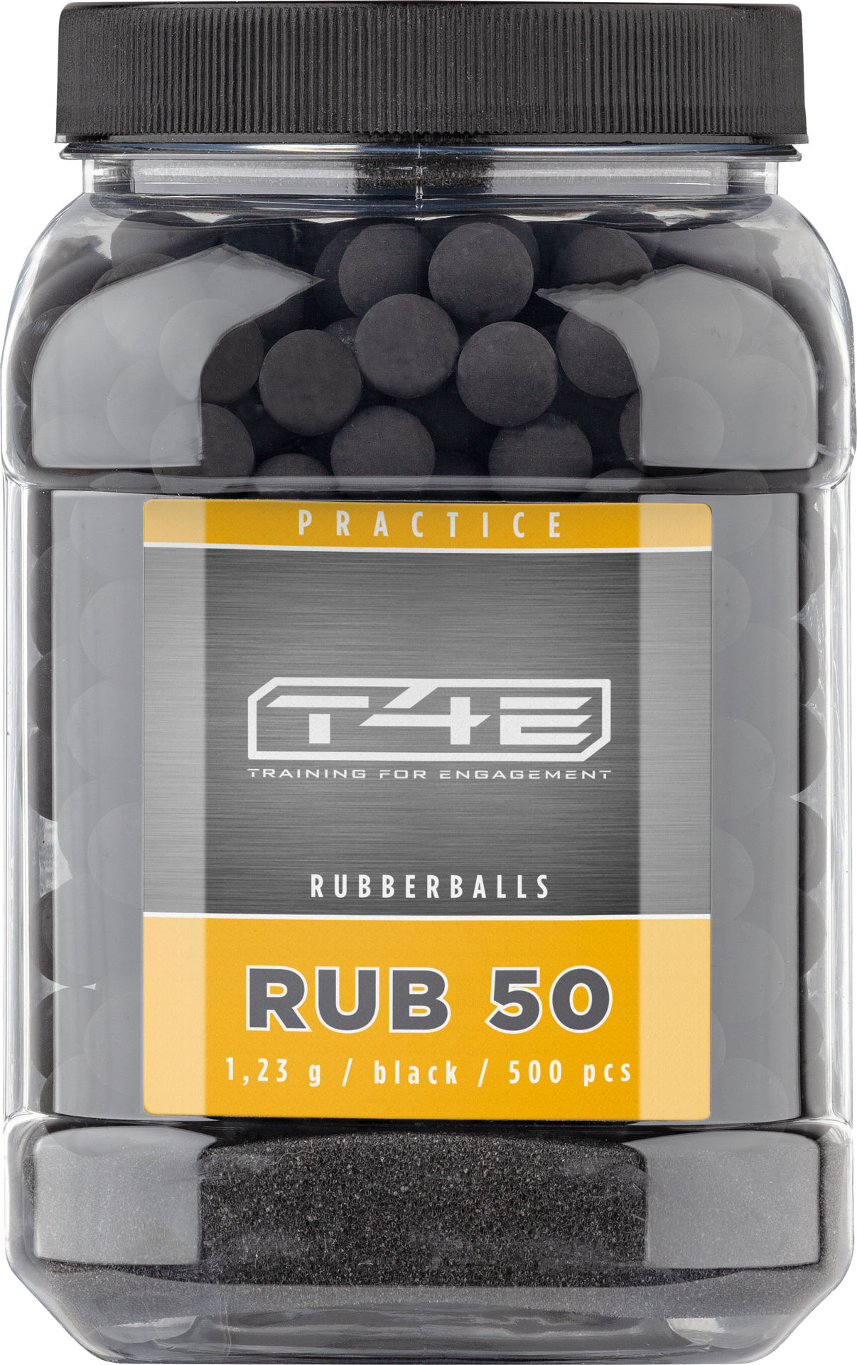 T4E Practice RUB 50 Rubberballs Kaliber .50 Schwarz