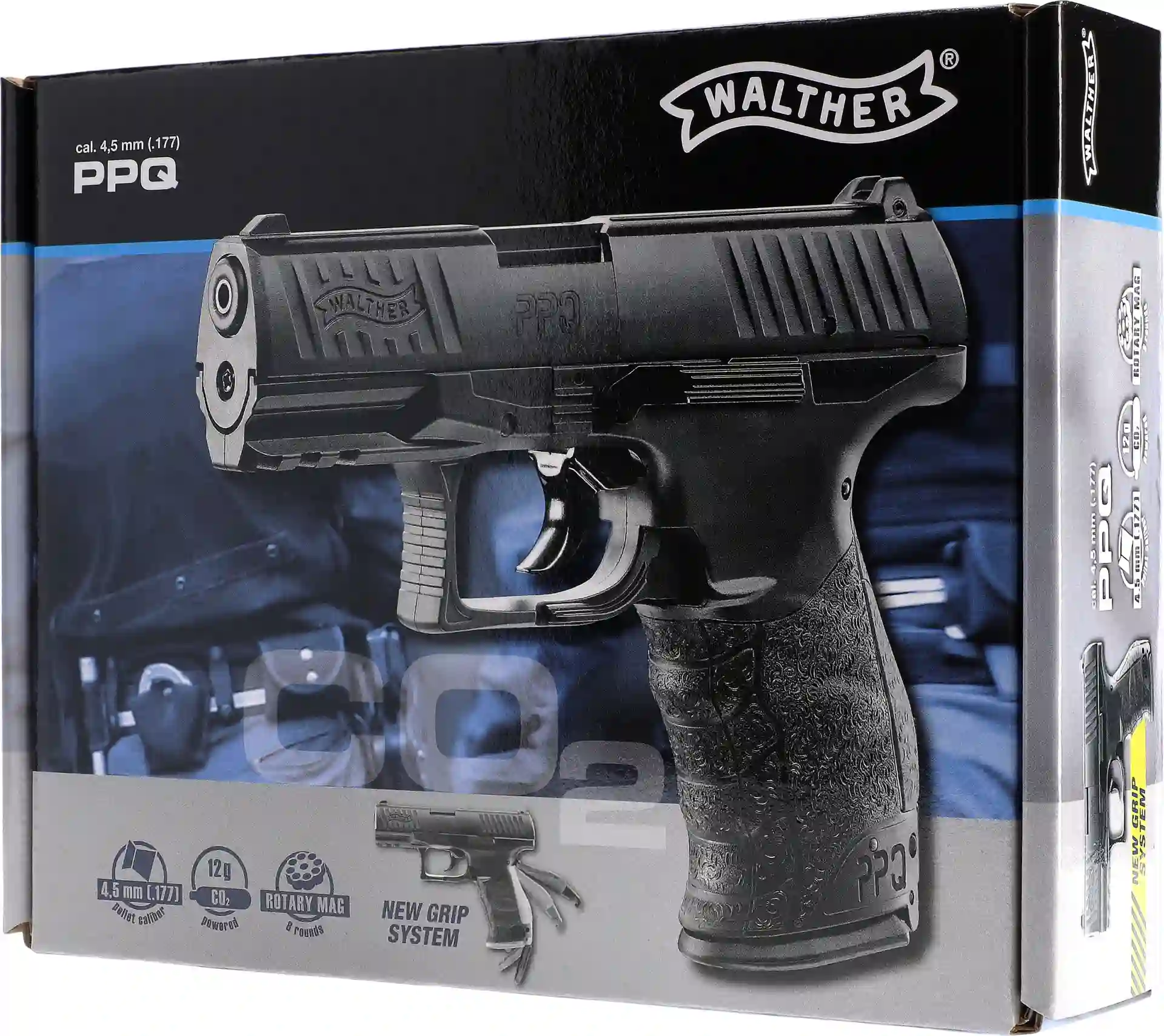 Walther PPQ CO2 Pistole 4,5 mm Schwarz