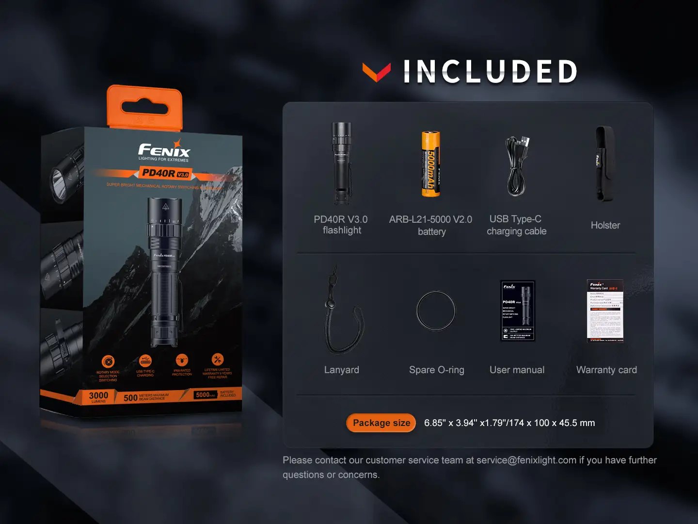 Fenix PD40R V3.0 LED Taschenlampe