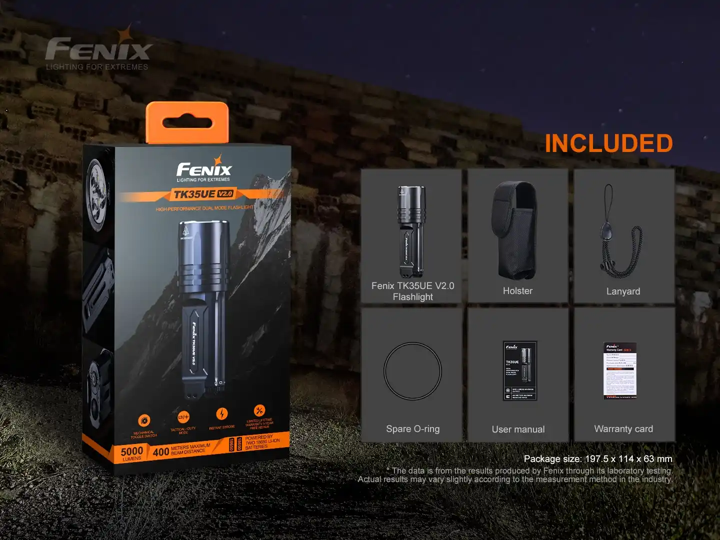 Fenix TK35UE V2.0 LED Taschenlampe