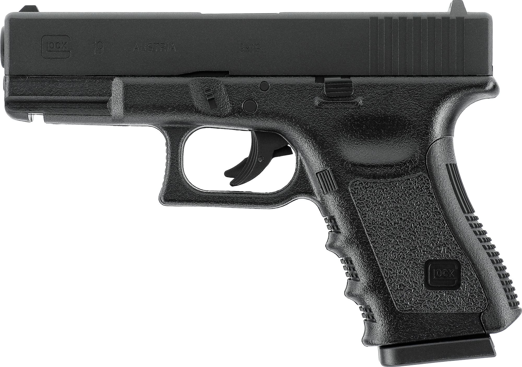 Glock 19 CO2-Pistole Kaliber 4,5 mm Stahl BB`s 5.8358