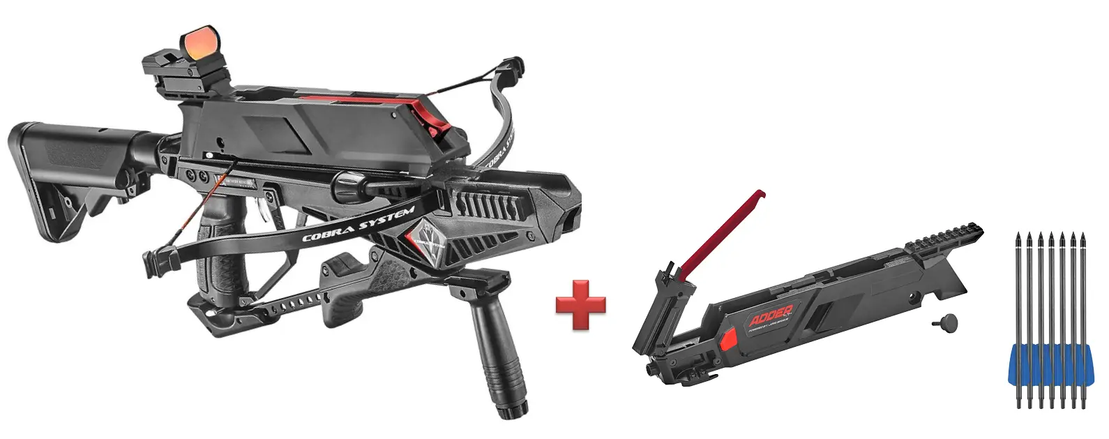 EK ARCHERY Adder Armbrust + Magazin 2.0 für 7 Bolzen Set