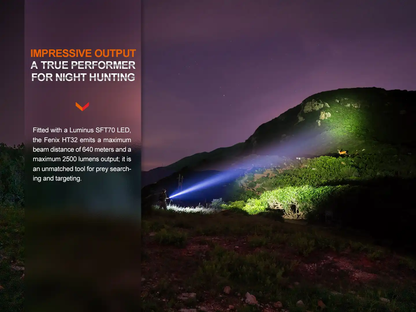 Fenix HT32 LED Thrower / Jagd Taschenlampe
