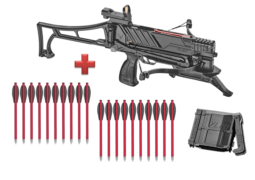 EK ARCHERY Vlad Pistolenarmbrust + 20 Bolzen + Schnelllader Set
