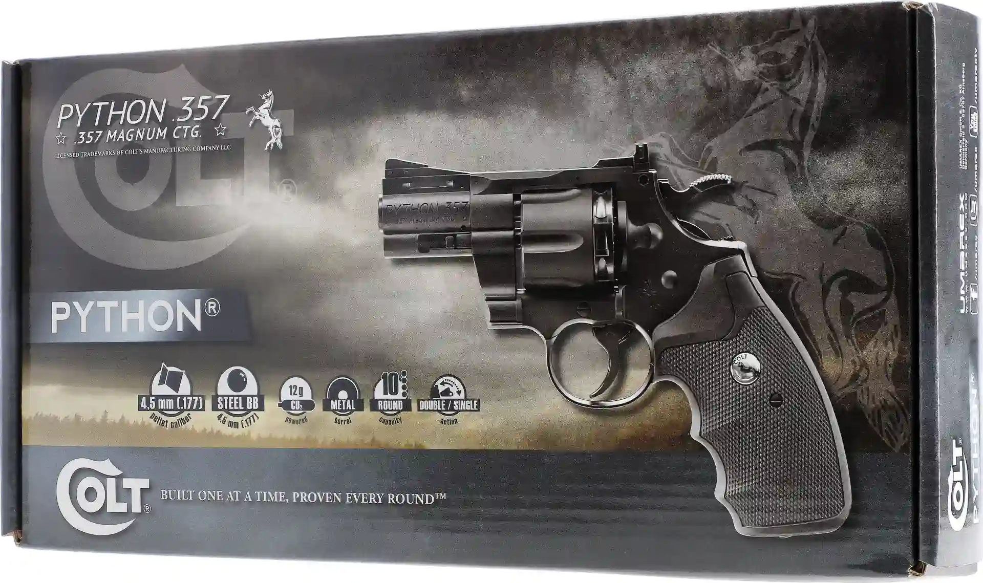 Colt Python 2,5 Zoll 4,5 mm Diabolos / Stahl BB`s CO2 Revolver