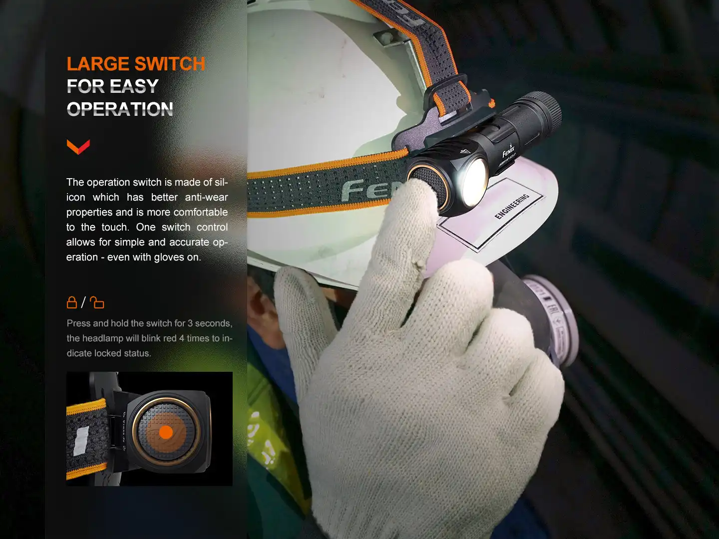 Fenix HM61R V2.0 LED Stirnlampe