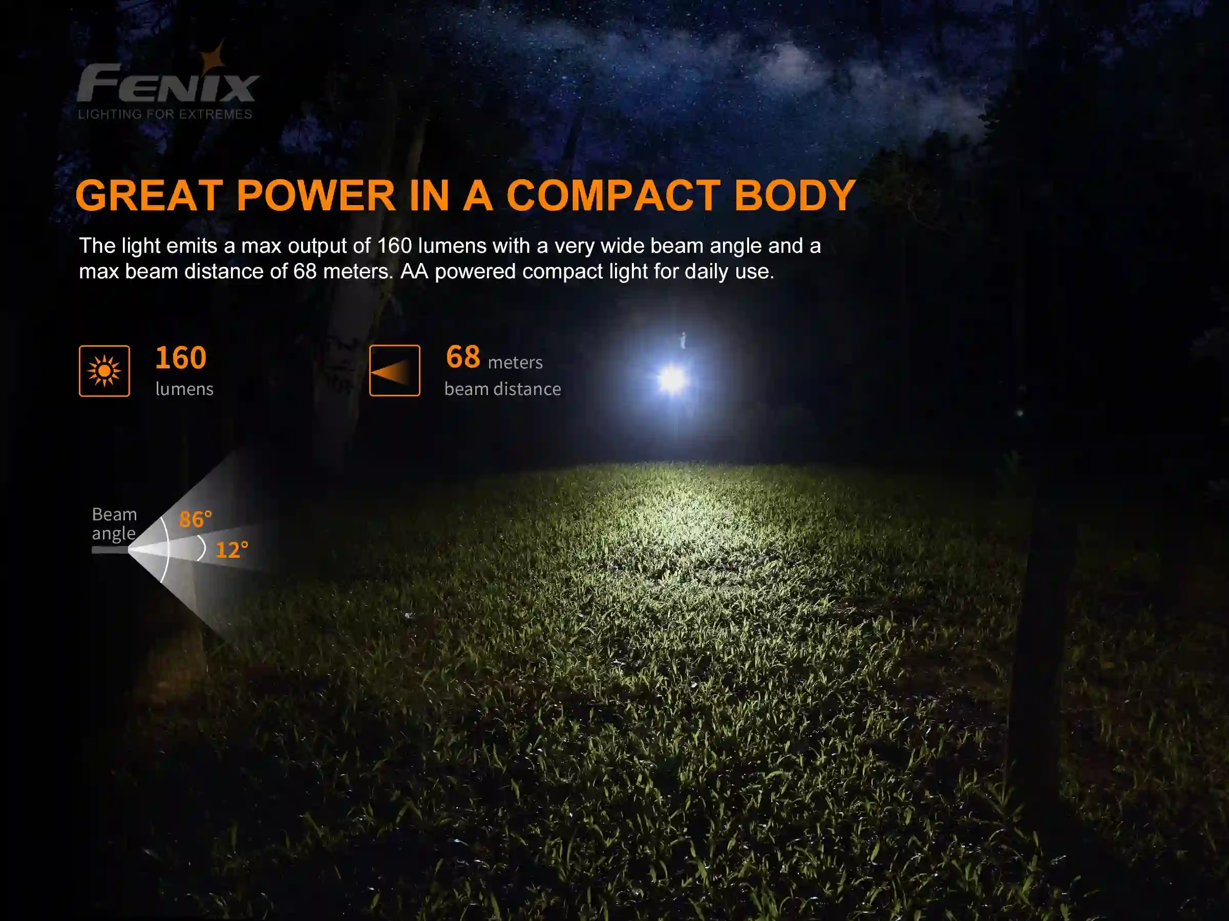 Fenix E12 V2.0 LED Taschenlampe AKTION