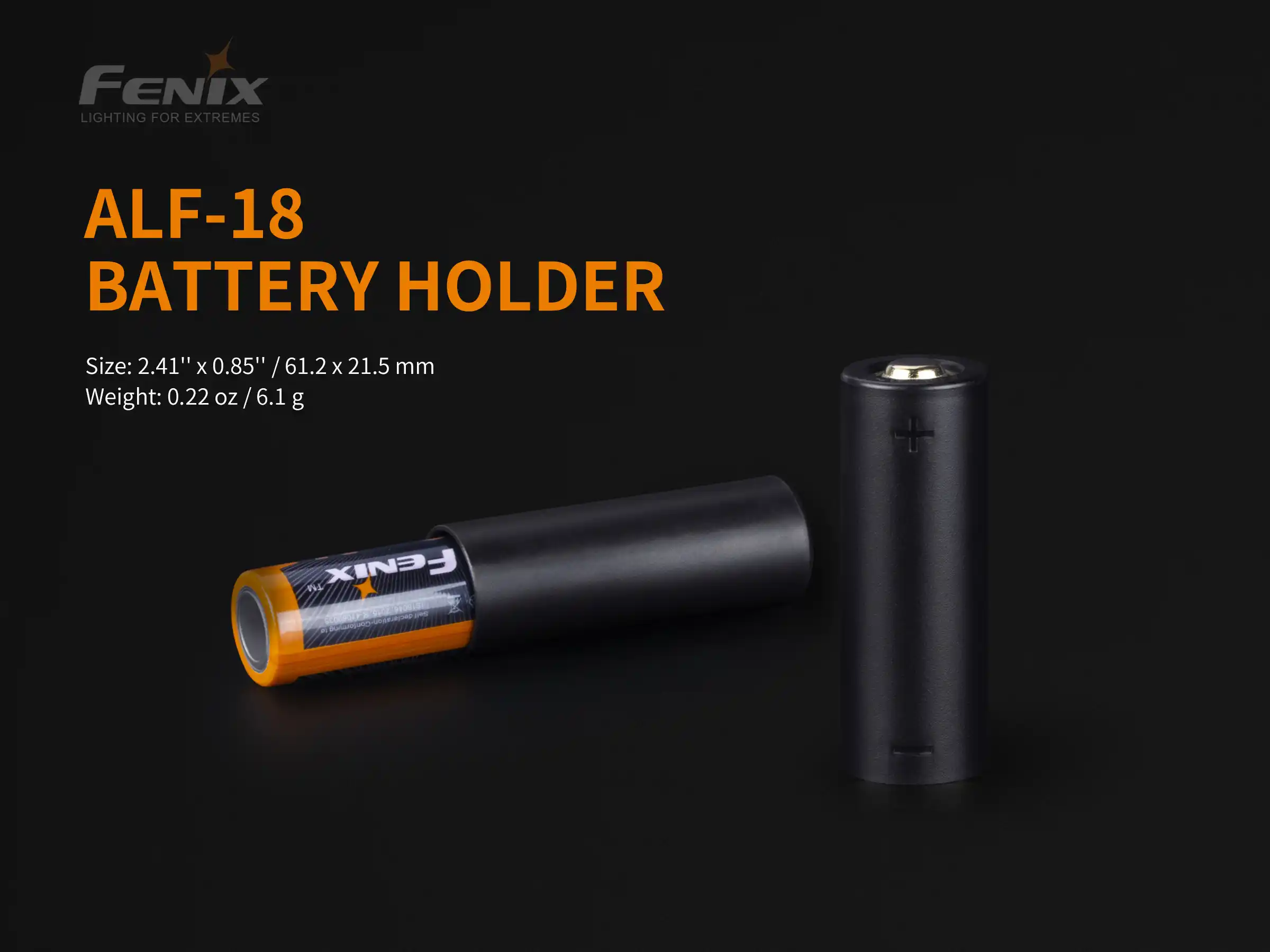 Fenix ALF-18 Adapter für 18650 Akku