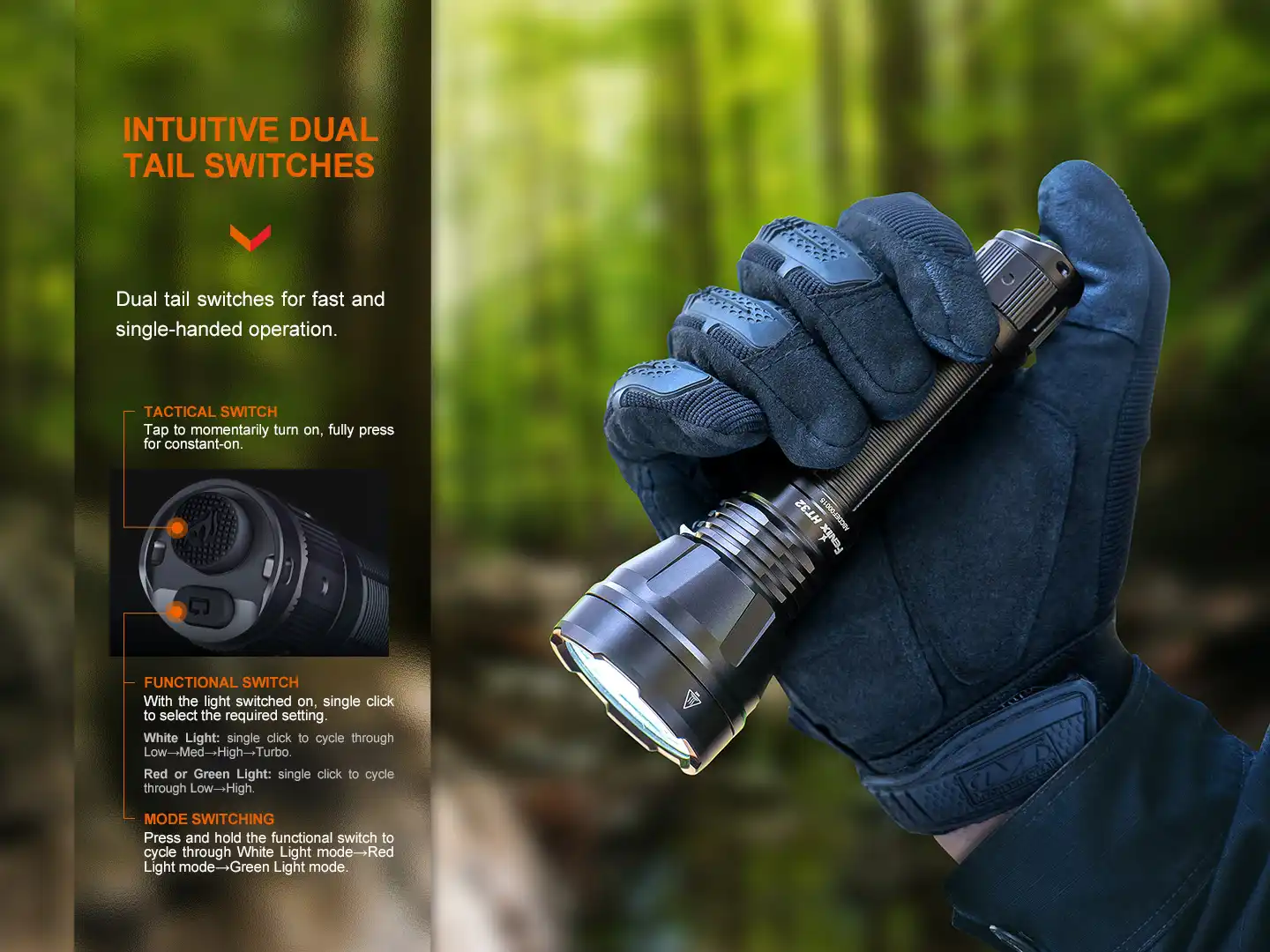 Fenix HT32 LED Thrower / Jagd Taschenlampe