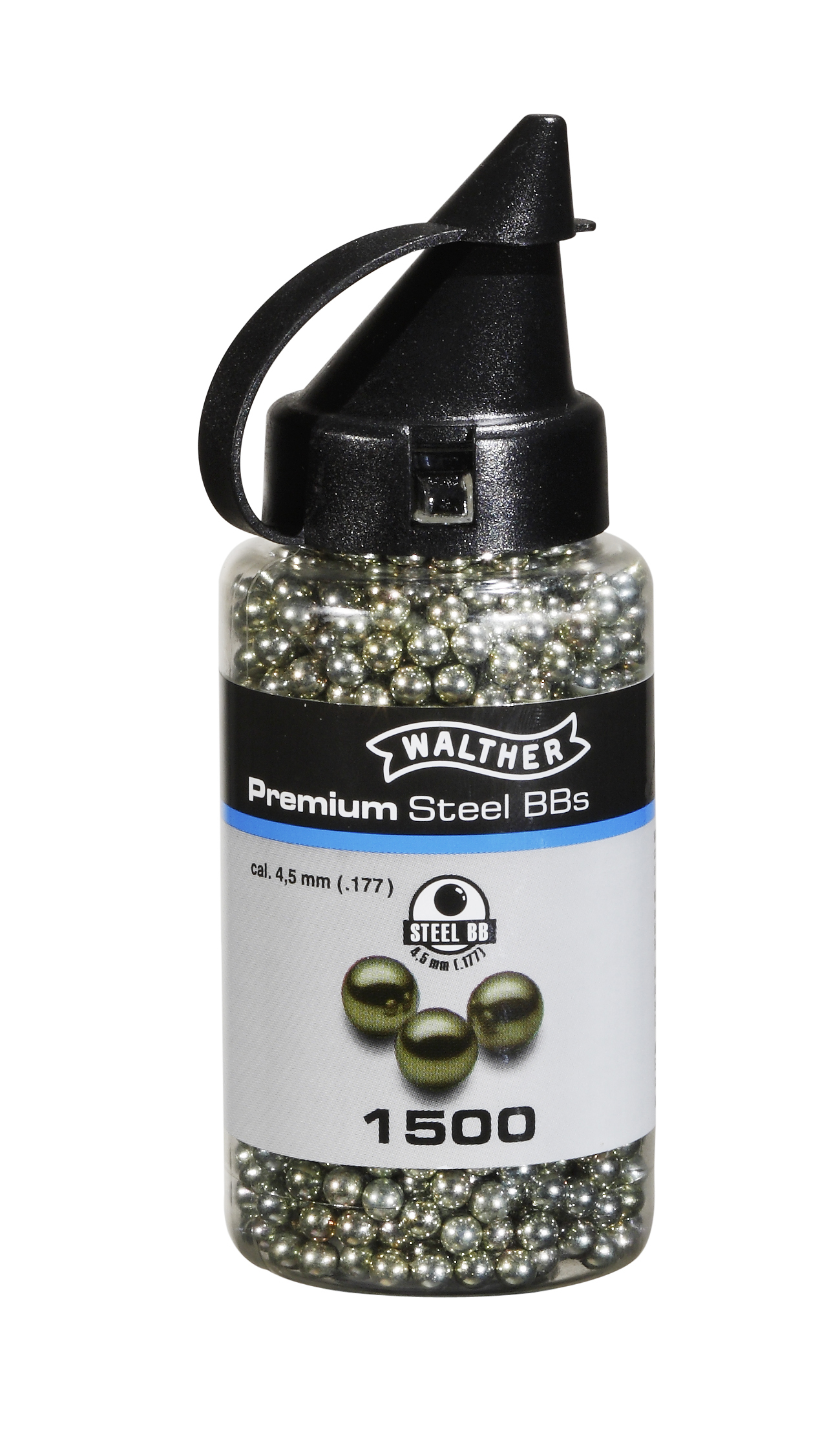 Walther Premium Stahl BBs 4,5 mm (.177) - 1500 Schuss