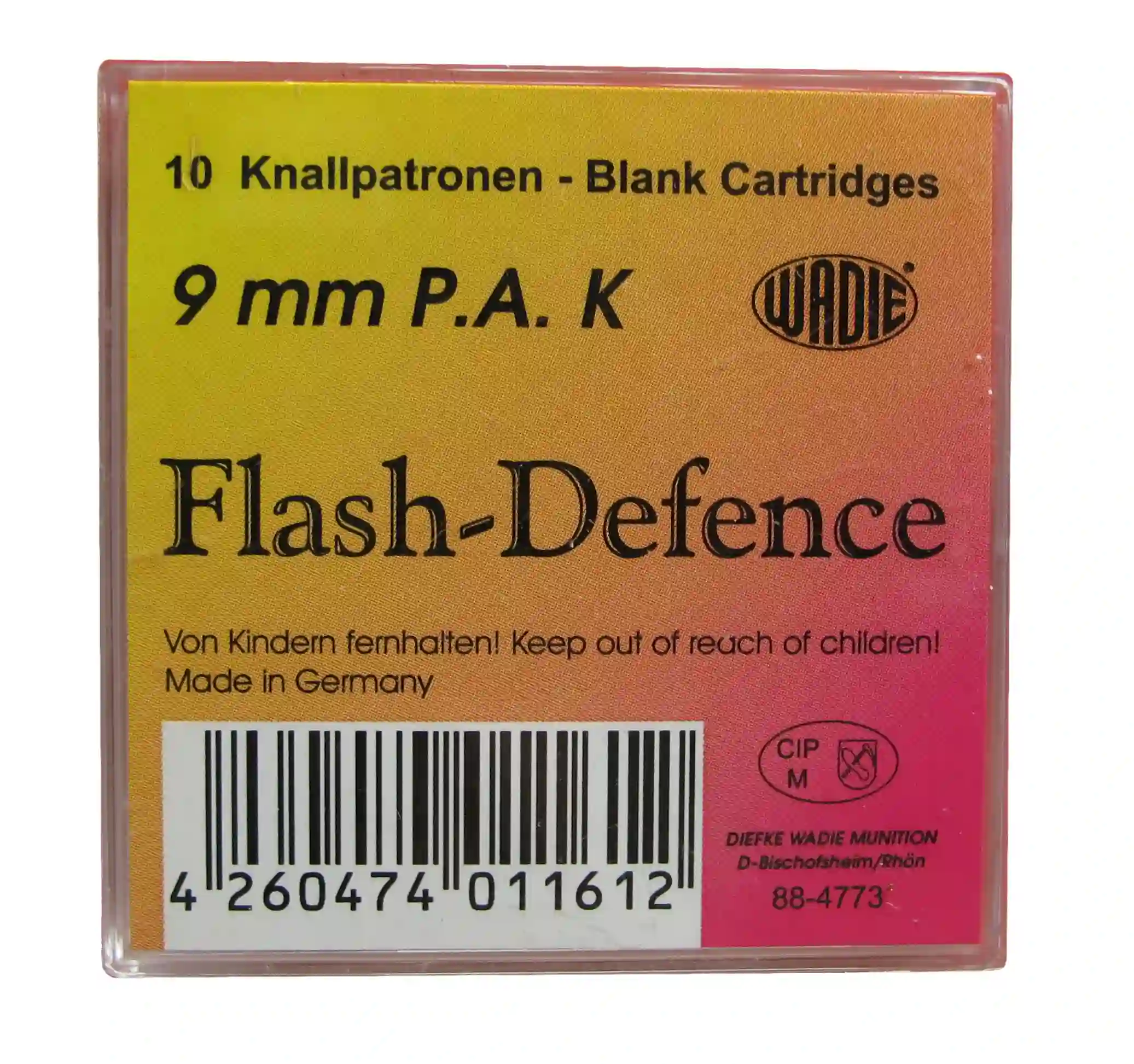 Wadie Flash Defence Kal. 9 mm P.A. für Pistolen