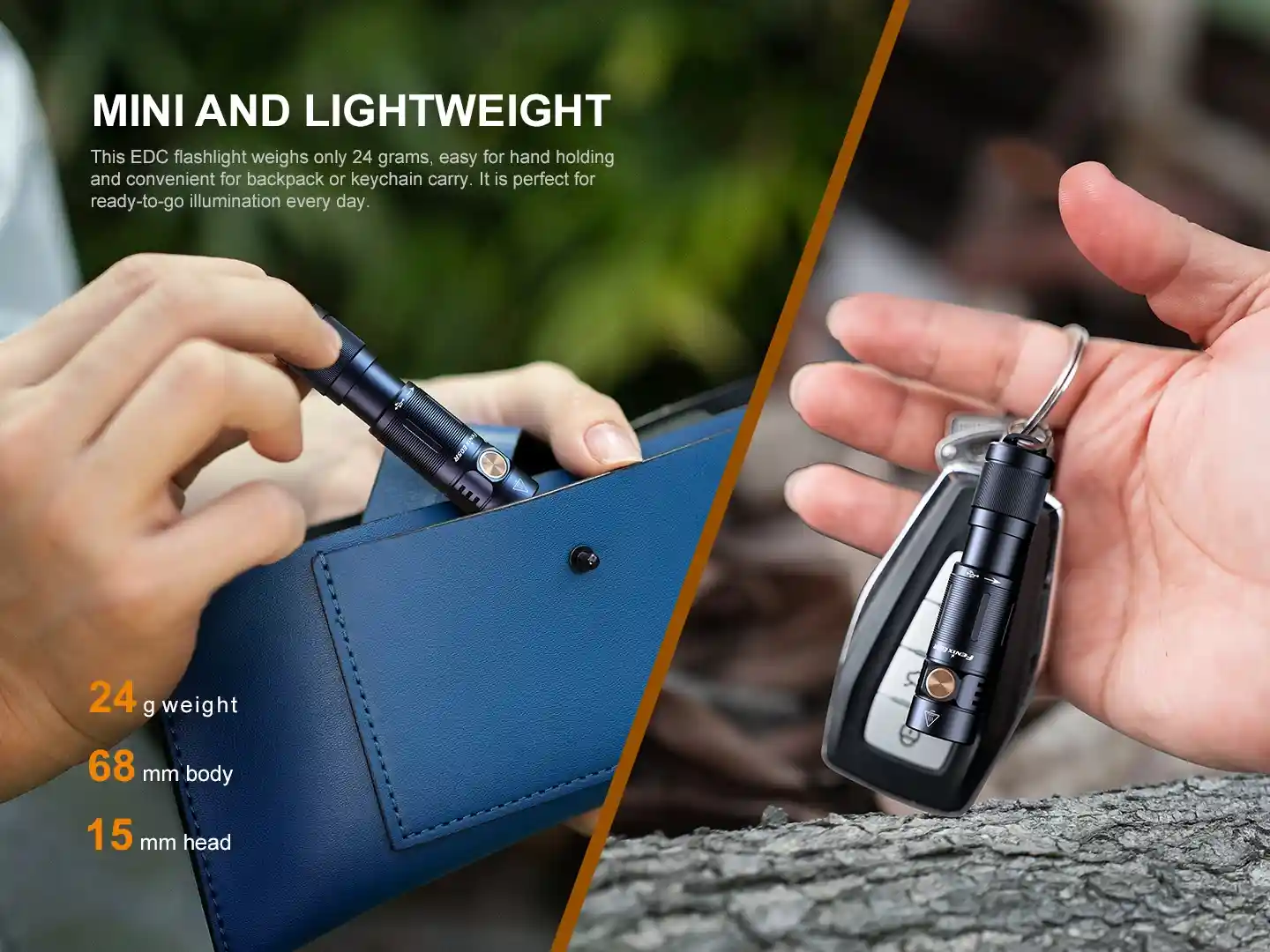 Fenix E05R LED Taschenlampe Schwarz