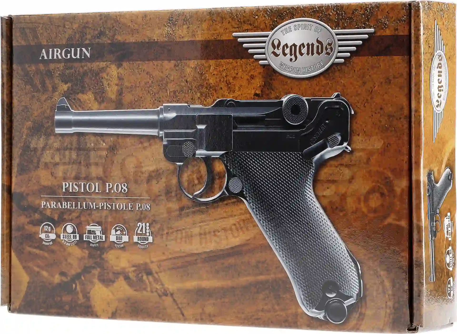 Legends P08 CO2 Pistole 4,5 mm BB`s