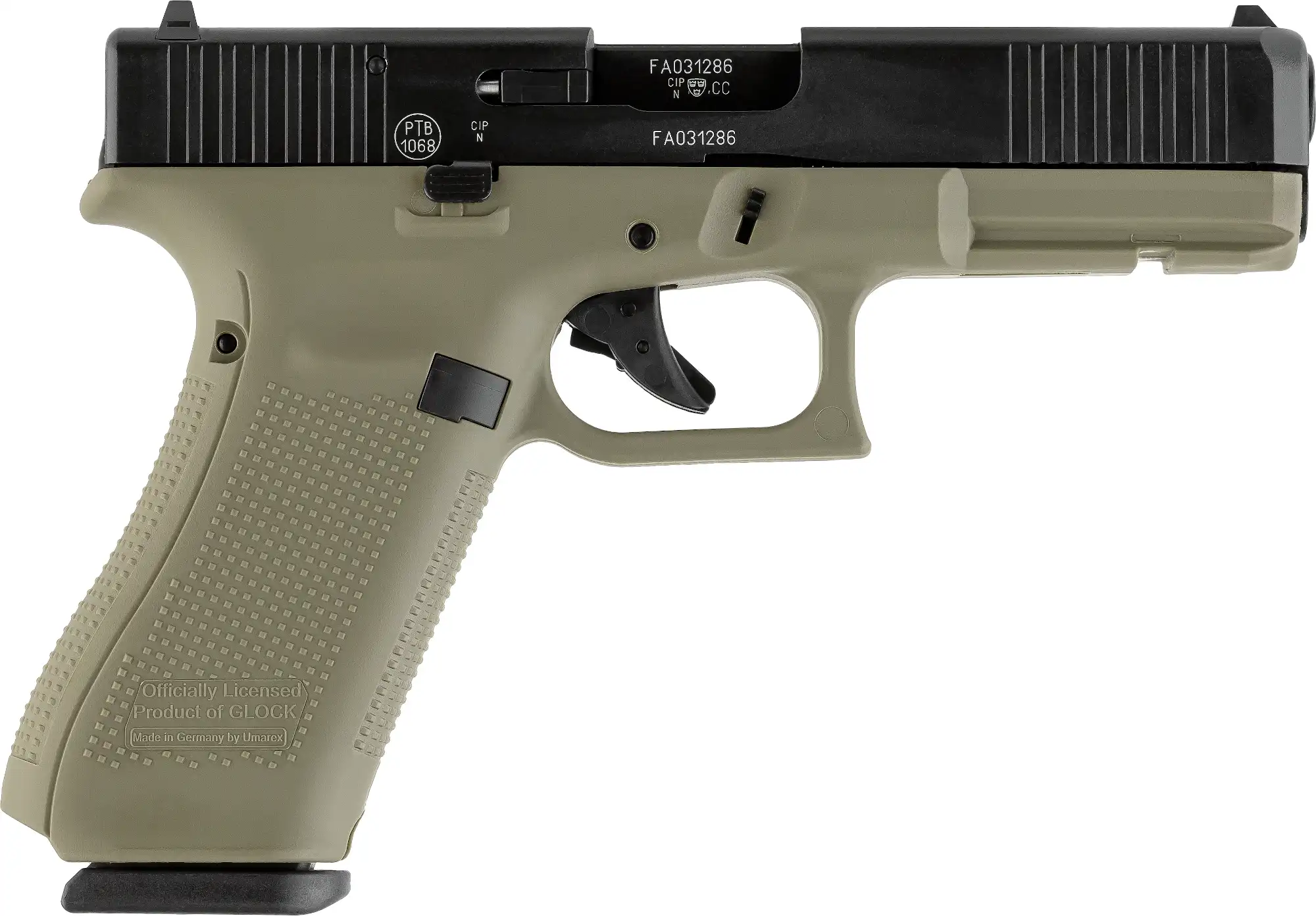 Glock 17 Gen5 Schreckschuss Pistole 9 mm P.A.K. Battlefield Green - Sonderedition -