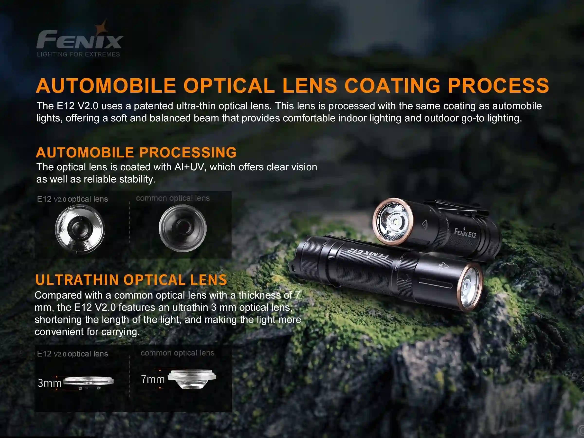 Fenix E12 V2.0 LED Taschenlampe AKTION