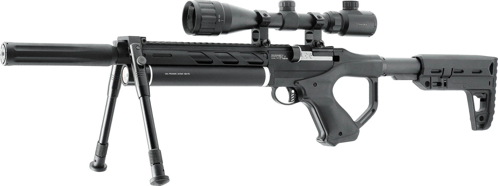 UX Notos Carbine Set cal. 4,5 mm (.177) Diabolo Pressluftgewehr 