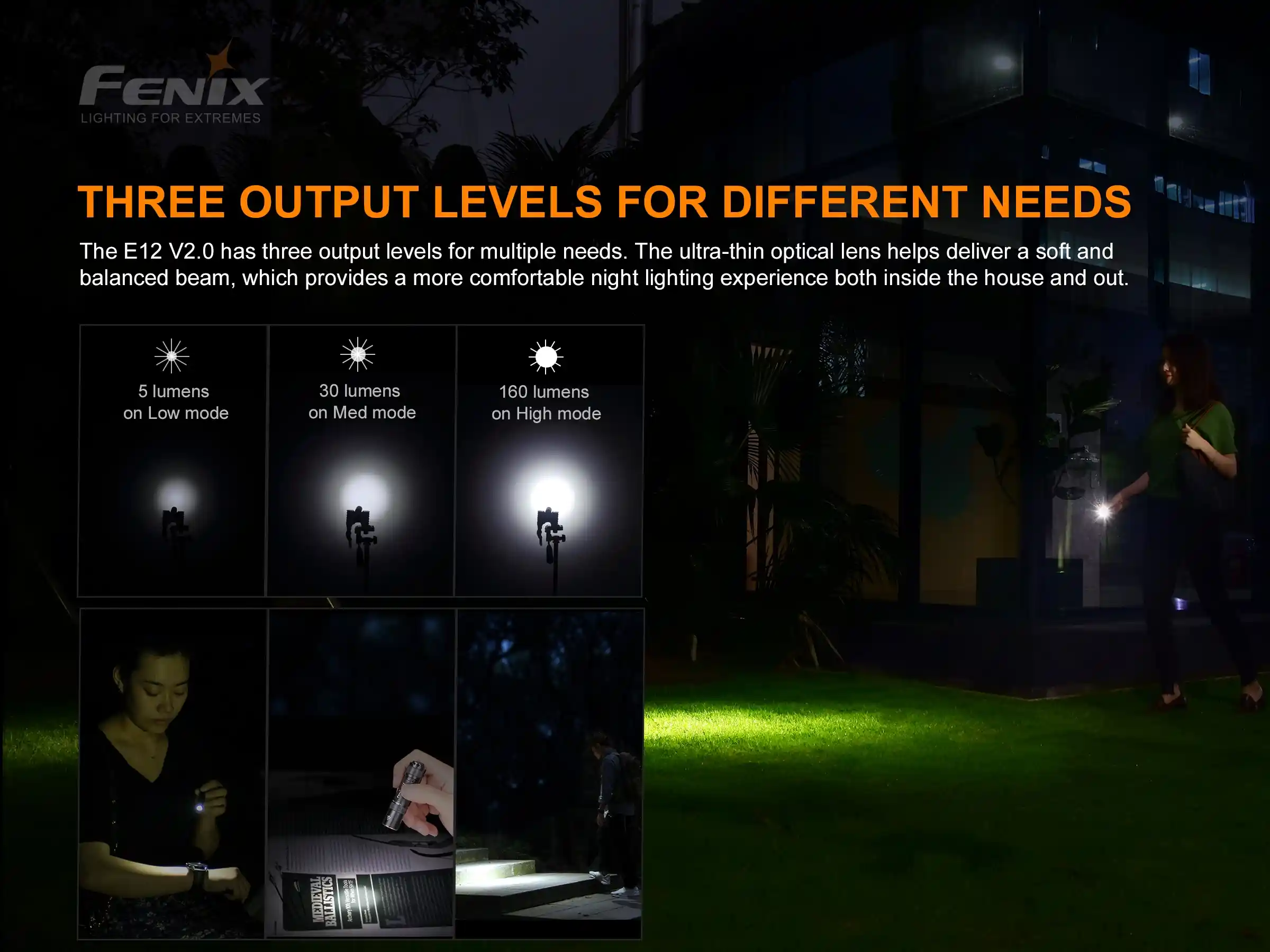 Fenix E12 V2.0 LED Taschenlampe AKTION