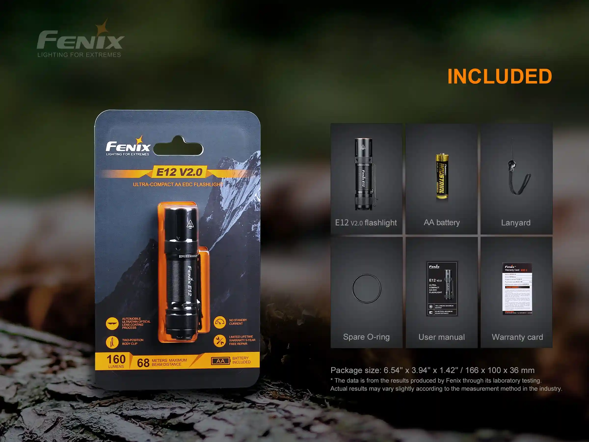 Fenix E12 V2.0 LED Taschenlampe AKTION