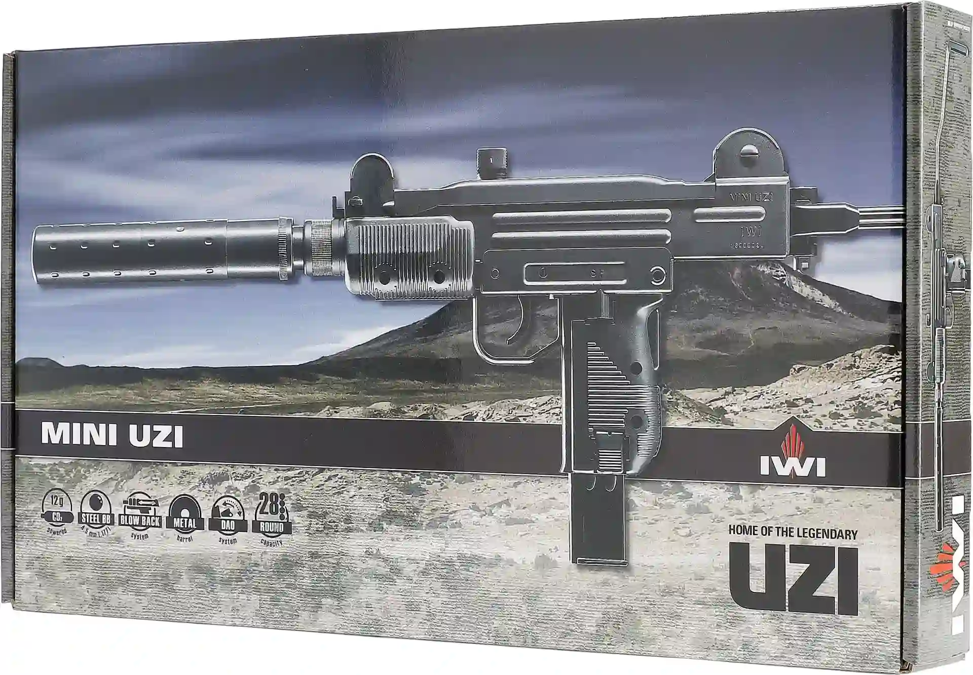 IWI Mini UZI CO2 Maschinenpistole 4,5 mm BB Blowback
