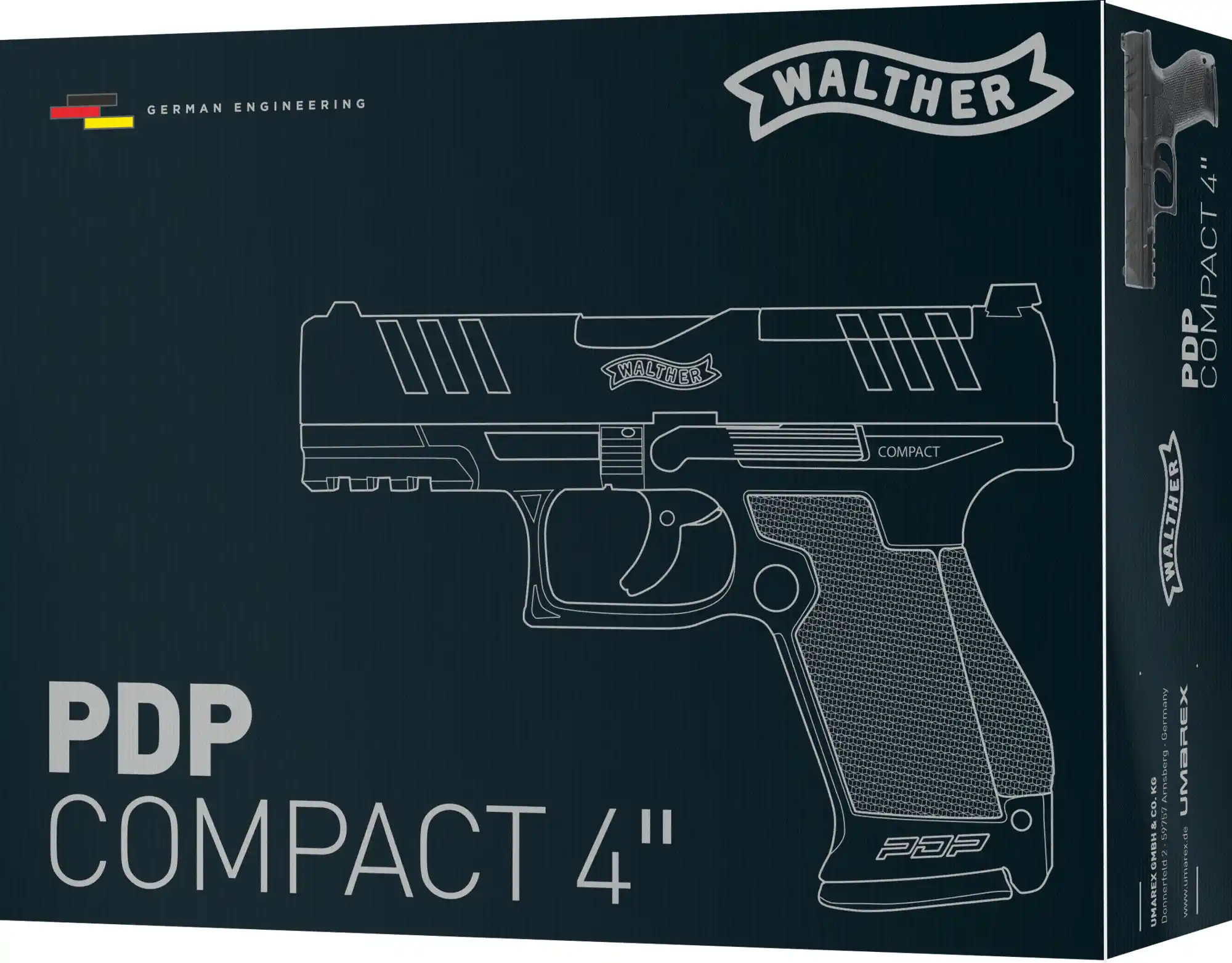 Walther PDP Compact 4" cal. 4,5 mm (.177) BB`s Blowback 5.8433 in Umverpackung