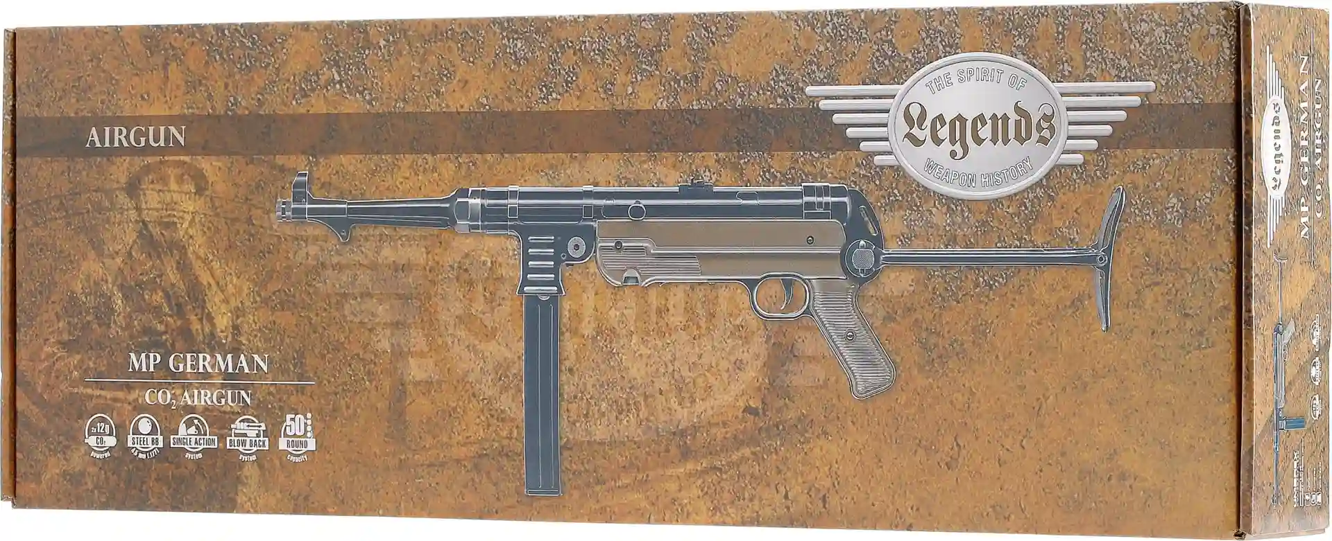 Legends MP German CO2 Maschinenpistole Kaliber 4,5 mm BB