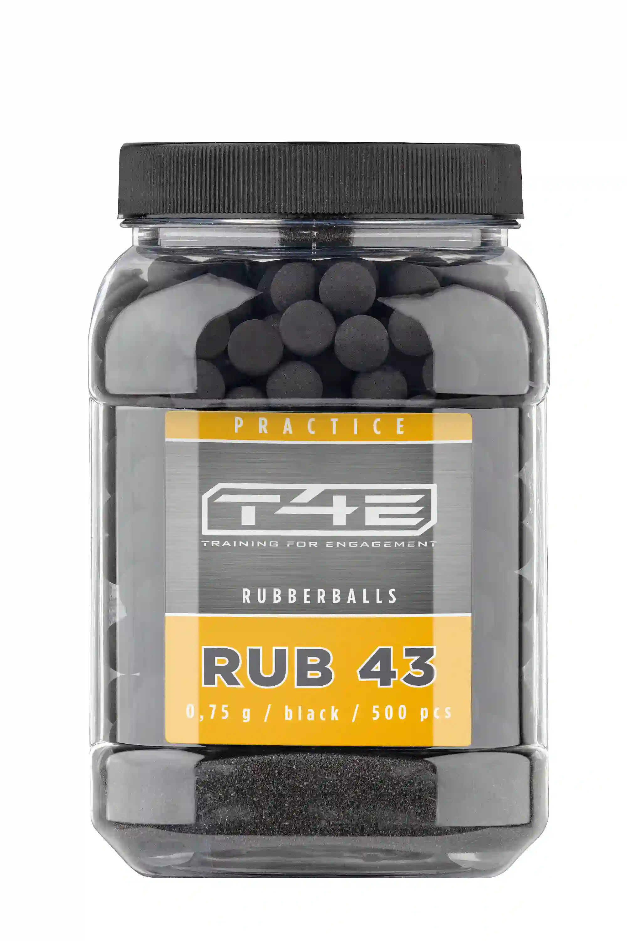 T4E Practice RUB 43 Blackballs Rubberballs 500 Stück