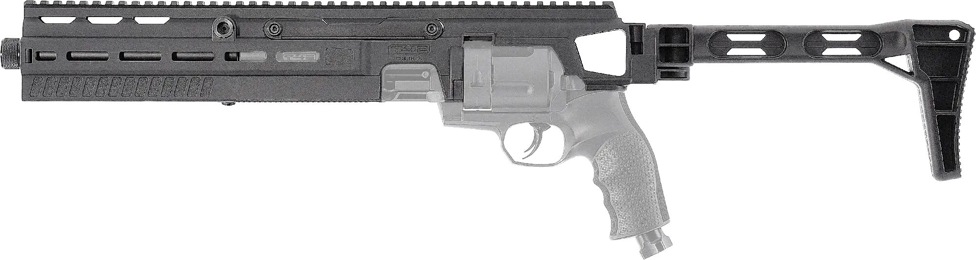 T4E Carbine Conversion Kit für T4E TR 68 mit angedeutetem Revolver