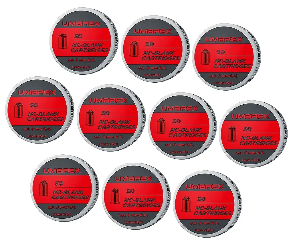 500 Platz-/ Knallpatronen 9mm (.380) Umarex  für Revolver