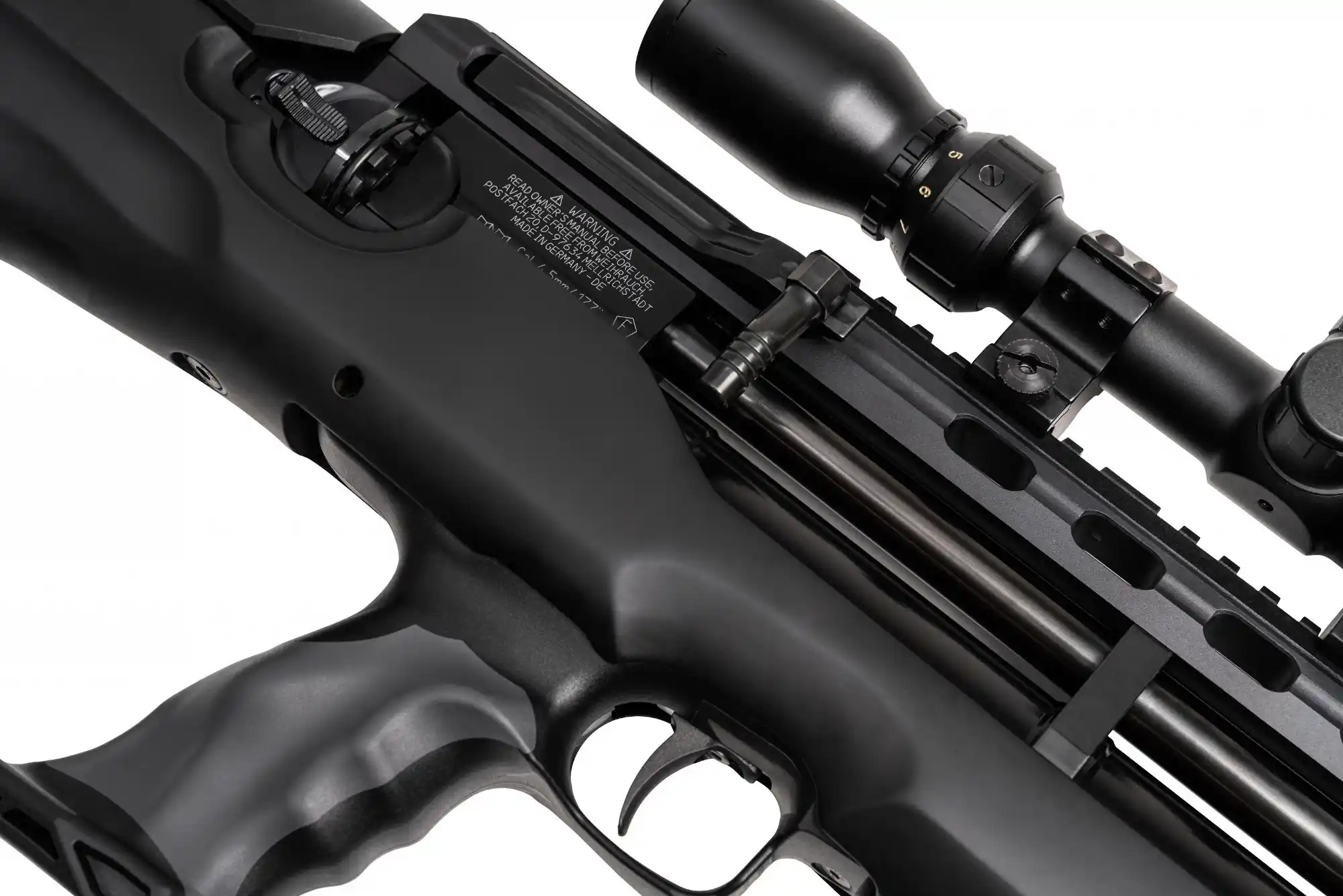 HW 100 Bullpup Linkssystem mit Schalldämpfer