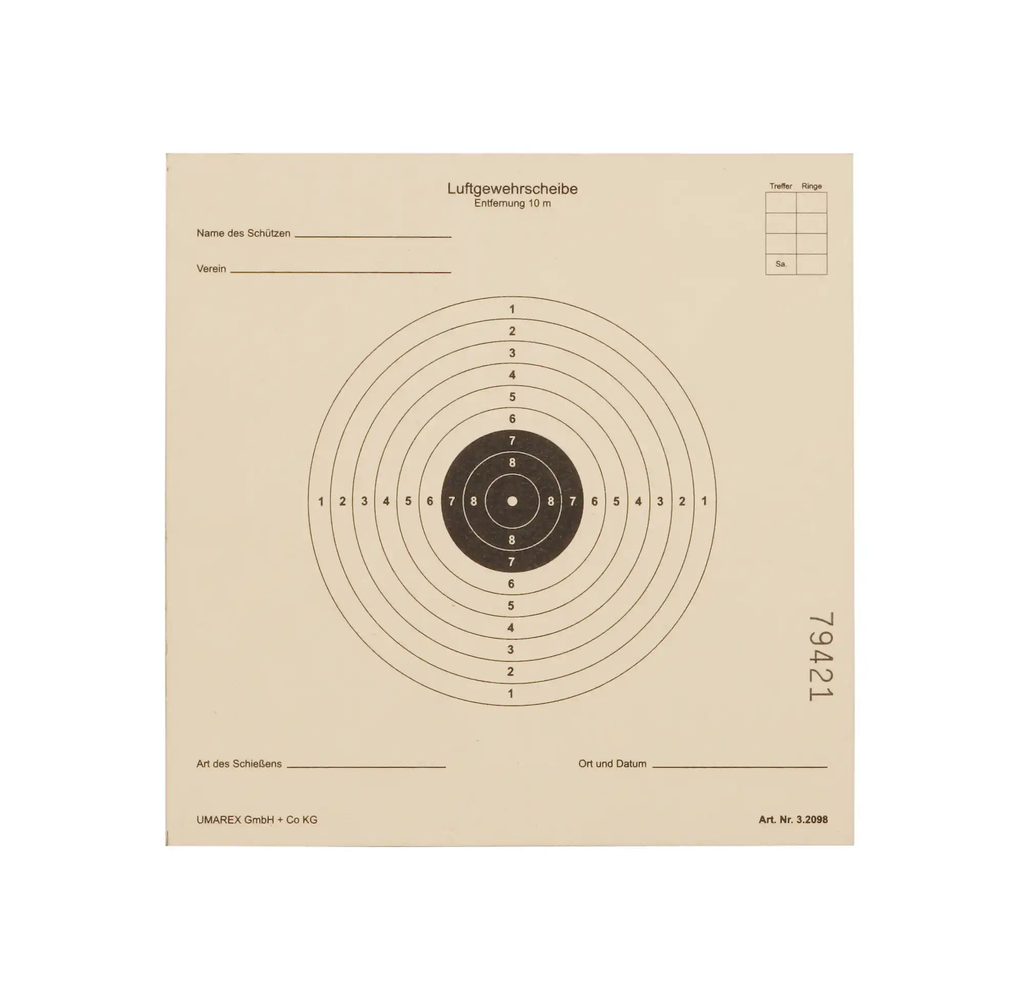 Umarex Luftgewehr-Zielscheiben 100 Stück