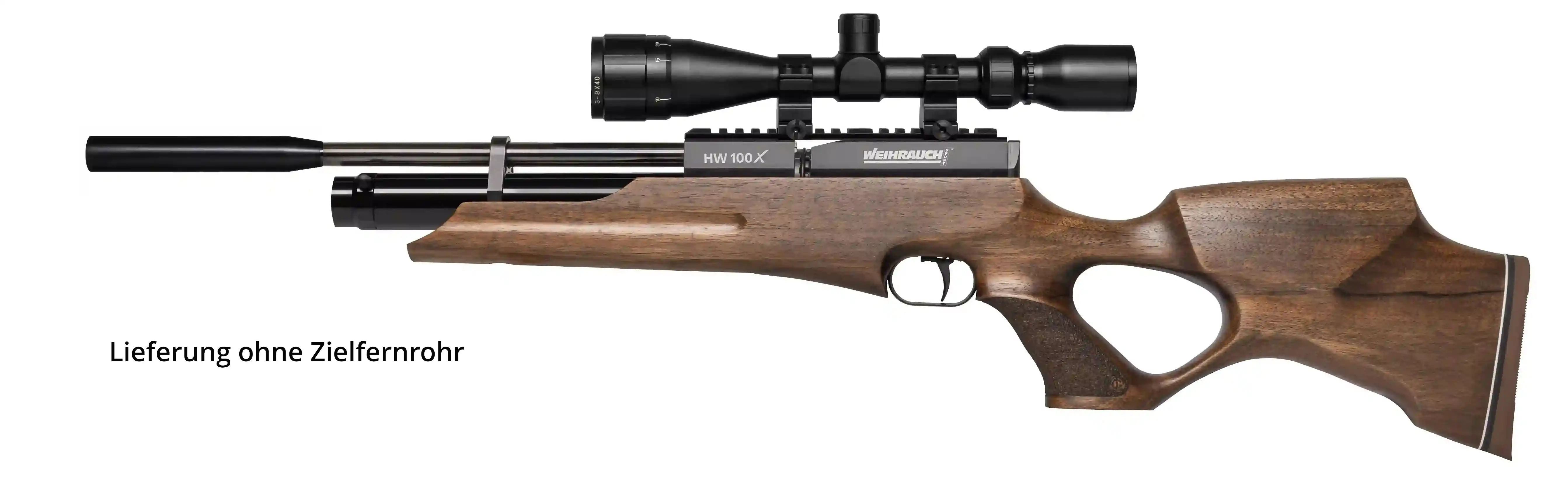 Weihrauch HW 100 X - TK Pressluftgewehr mit Mündungsbremse