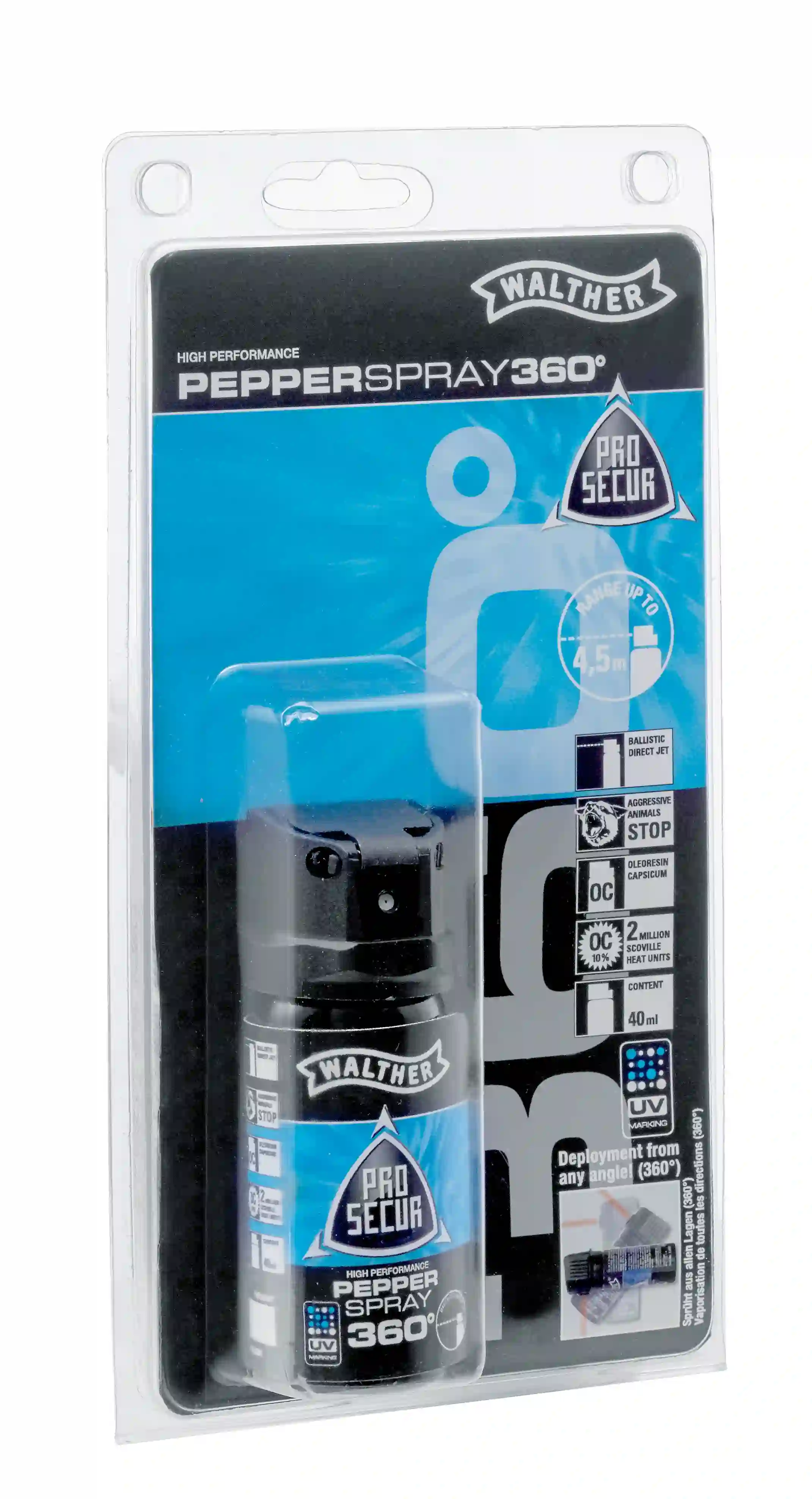 Walther ProSecur 360 Grad Pfefferspray 10% OC, 40 ml