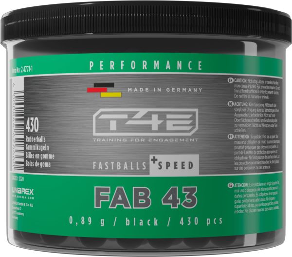 T4E Performance FAB 43 Fastballs Kaliber.43